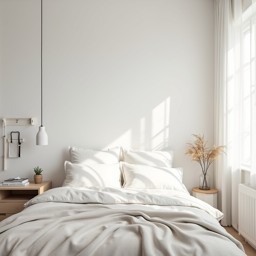 white shiplap bedroom accent wall 40